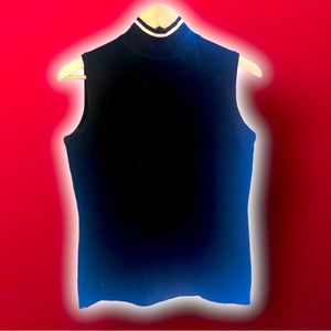 Ann Taylor NWOT 100% merino wool sleeveless mock turtleneck